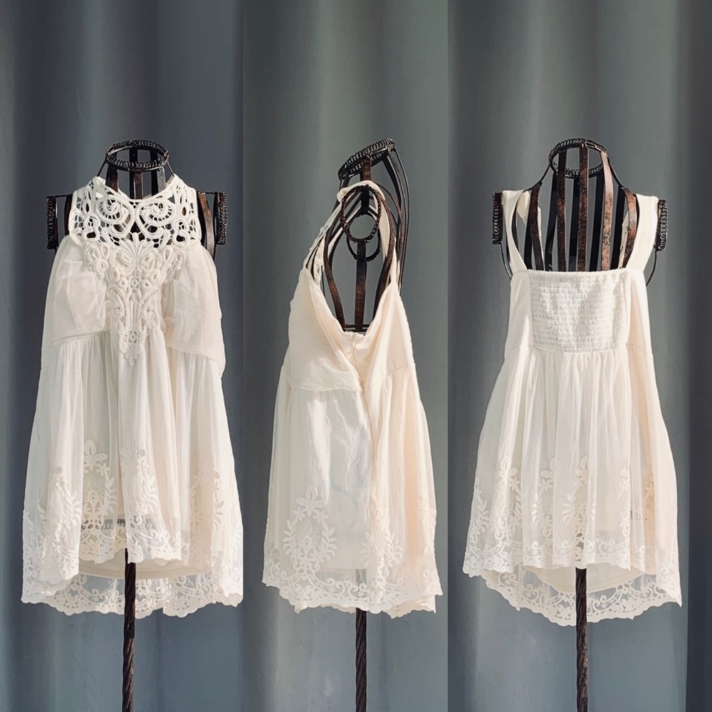 K.Jordan Lace Neck Blouse